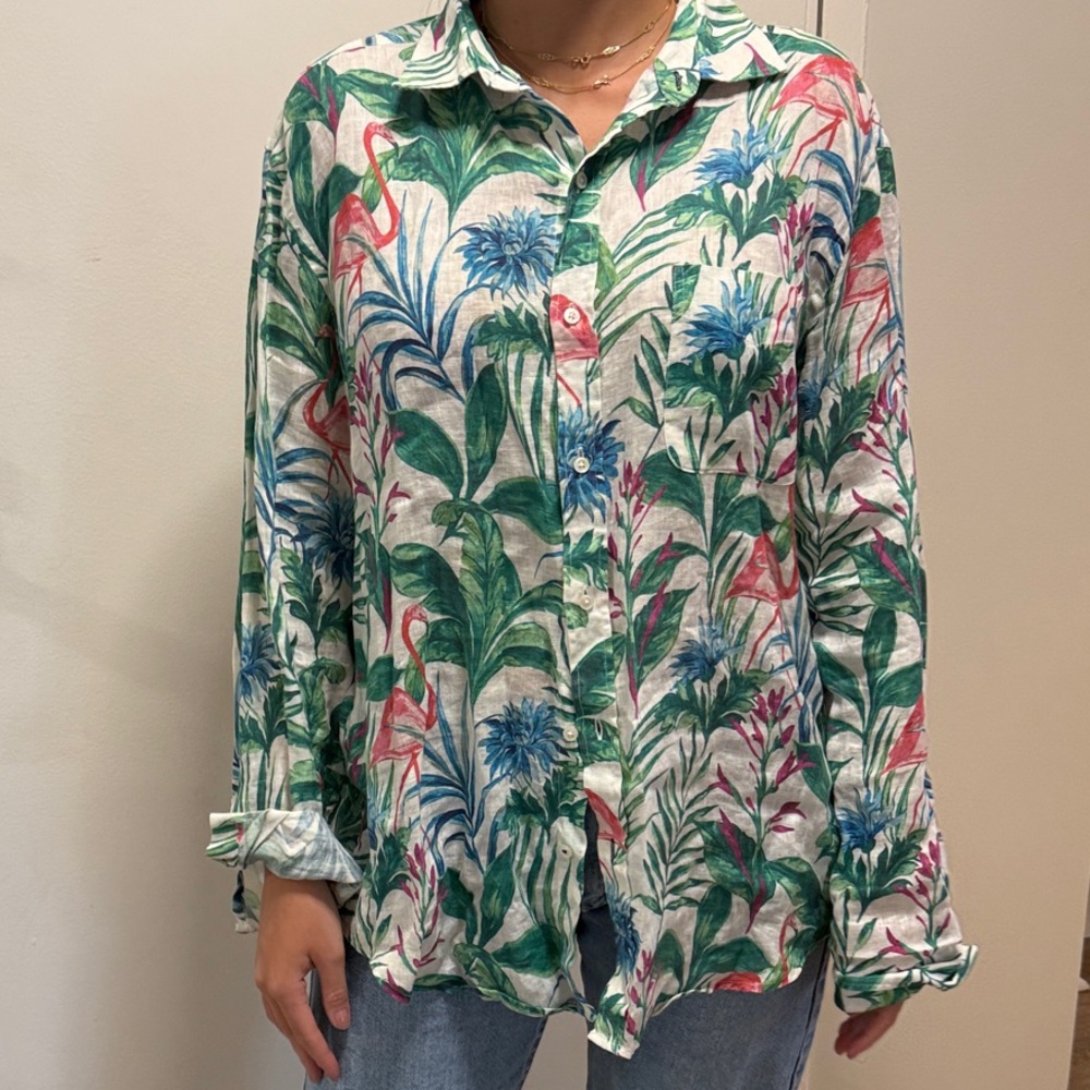J. McLaughlin Floral Print Women's Top